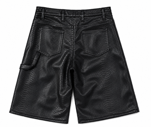 Black Leather Shorts