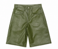 Green Leather Shorts